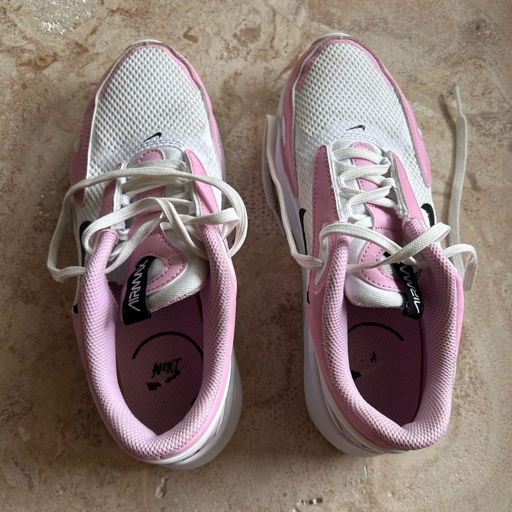 Nike Air Max.  White and pink.  Great condition